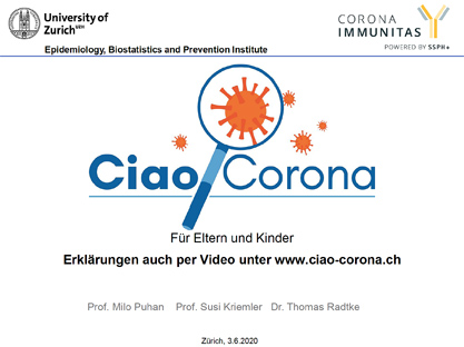 titelseite präsentation ciao corona vortrag